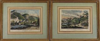 (2) Hand Colored Engravings of French Scenes