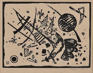 Wassily Kandinsky (Russian, 1866-1944)  Holzschnitt für die Ganymed-Mappe