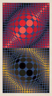 Victor Vasarely (Hungarian/French, 1906-1997)  Hiouz