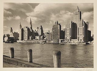 Samuel Gottscho (American, 1875-1971)  Manhattan Skyline with Chrysler Building