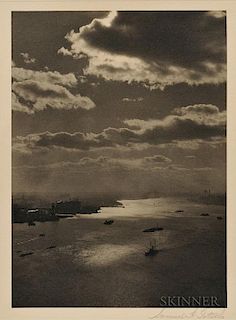 Samuel Gottscho (American, 1875-1971)  View of the East River, Looking South, New York City