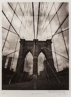 Tom Baril (American, b. 1952)  Brooklyn Bridge