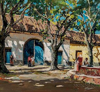 Anthony Thieme (American, 1888-1954)  Las Piletas, Antigua Guatemala