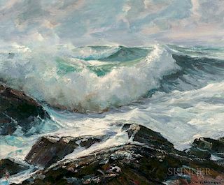 Emile Albert Gruppé (American, 1896-1978)  Southwest Wind, Bass Rocks