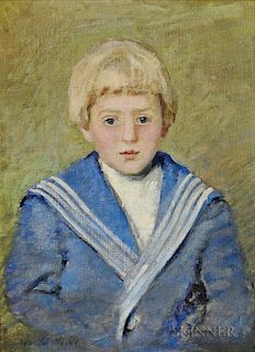 Ivan Gregorewitch Olinsky (Russian/American, 1878-1962)  Boy in Sailor Suit