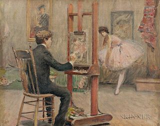 Arthur Clifton Goodwin (American, 1866-1929)  Louis Kronberg in his Studio