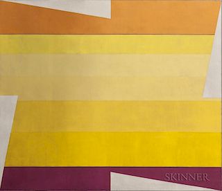 Larry Zox (American, 1937-2006)  Rotation in Yellows