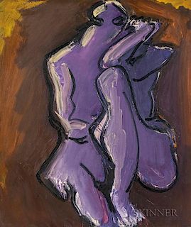 Nicholas Marsicano (American, 1908-1991)  Seated Nude