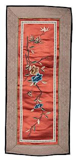 Chinese Embroidered Silk Sleeve 