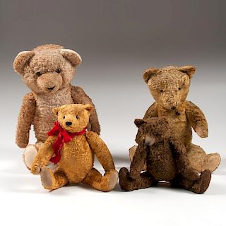 American Plush Teddy Bears, Lot of Four