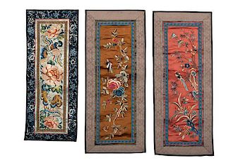 Chinese Embroidered Silk Sleeves 