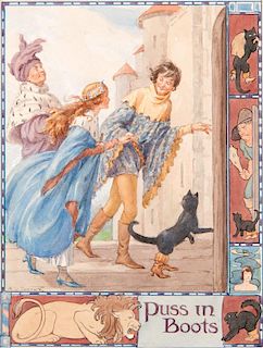 Margaret Winifred Tarrant (English, 1888-1959) Watercolor Illustration