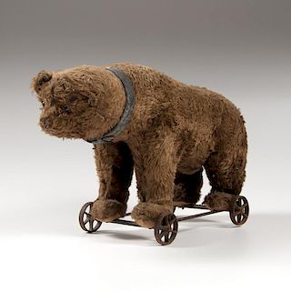 German Teddy Bear on Wheels