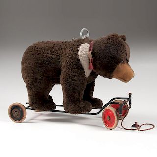 Steiff Teddy Bear on Wheels