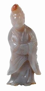 Hardstone Carved Figure of Man in Robes