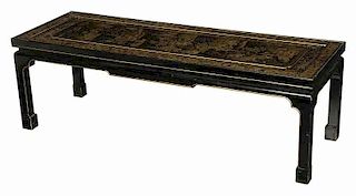 Chinese Lacquer Decorated Low Table 