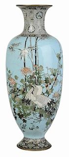 Japanese Cloisonne Meiji Period Vase