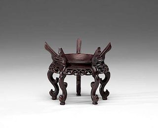 Chinese Antique Wood Stand 