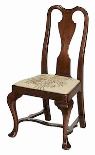 Philadelphia Queen Anne Walnut Side Chair