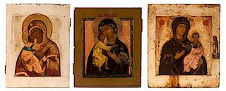 Russian Icons, Lady of Vladimir and Lady of Kazan 