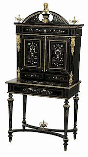 Renaissance Style Bronze Mounted Cabinet