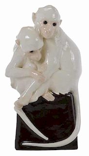 Ceramic Monkey Figurine