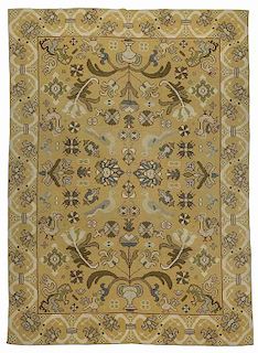 Yellow and White Portuguese Rug