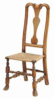 New England Queen Anne Maple Side Chair