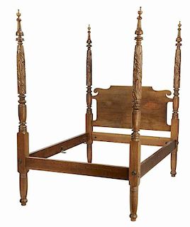 American Late Federal Four Poster Bedstead