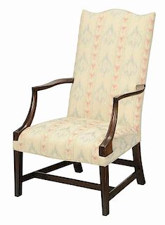 American Federal Style Mahogany Lolling Chair