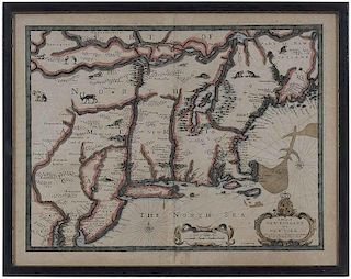 A Map of New England and New York by John Speed