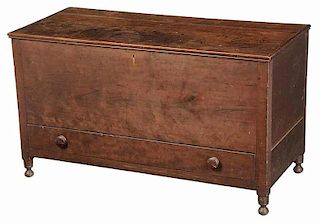 American Federal Inlaid Cherry Lift Top Chest
