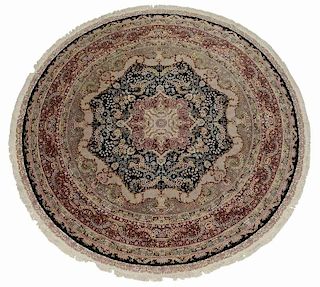 Circular Silk Carpet