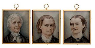 S.T. Homans Family Portrait Miniatures, Plus 