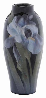 Rookwood Iris Vase by Constance Baker