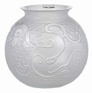 Lalique Xian Dragon Vase