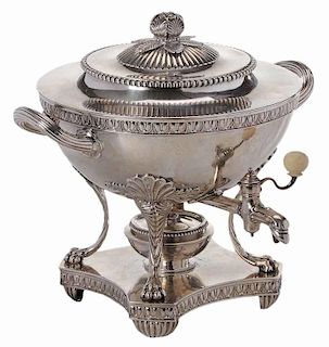 George III English Silver Presentational Hot Water Urn