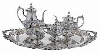 Francis I Sterling Tea Service and Tray