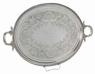 Large Sterling Silver Tray, Gayle Willis, New York