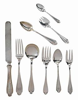 Whiting Stratford Sterling Flatware, 159 Pieces