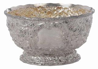 Sterling Repousse Punch Bowl