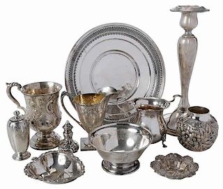 27 Sterling Table Items