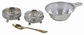Four Silver Table Items