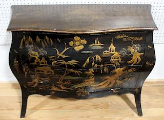 Antique Lacquered and Chinoiserie Decorated