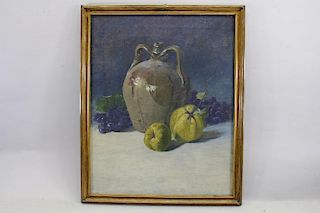 Antique Still Life, Grapes & Pears