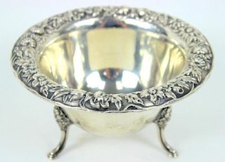 S KIRK & SON STERLING SILVER BOWL, 4.95OZT