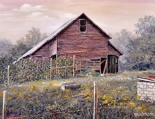 Marion Bryant Cook "Rustic Barn" O/C