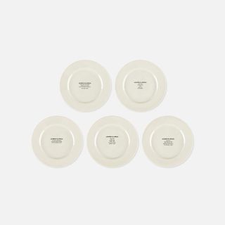 Carrie Mae Weems, Landed in Africa Plates, set of five