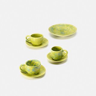 Mary Heilmann, Steve Keister and Rachel Bleiweiss-Sande, tableware set from the Flying Saucer Project