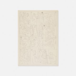 Pablo Picasso, Table des Eaux-Fortes from Le Chef d'Oeuvre Inconnu